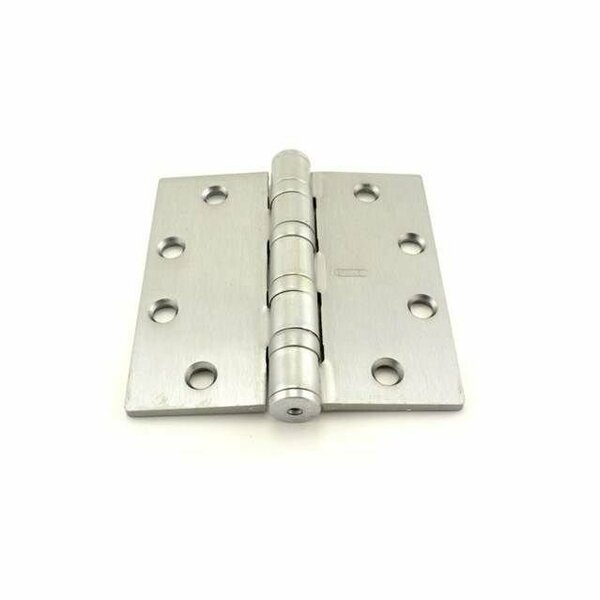 Best Hinges 4-1/2inx4-1/2in Five Knuckle Architectural Steel Full Mortise Heavy Weight Hinge # 061676 Satin FBB16841226D